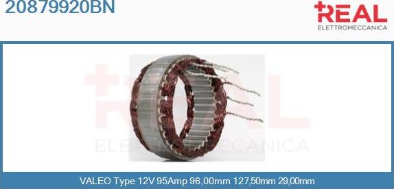 REAL 20879920BN - Stator, alternateur cwaw.fr