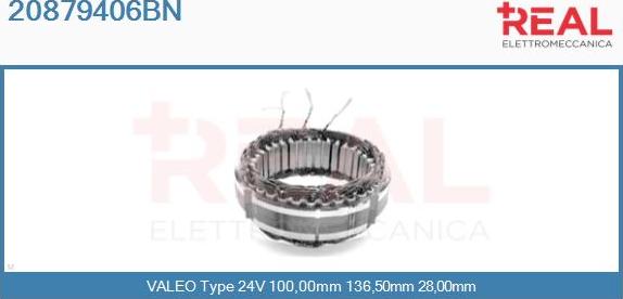 REAL 20879406BN - Stator, alternateur cwaw.fr