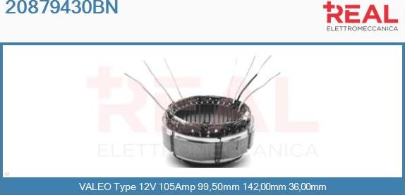 REAL 20879430BN - Stator, alternateur cwaw.fr