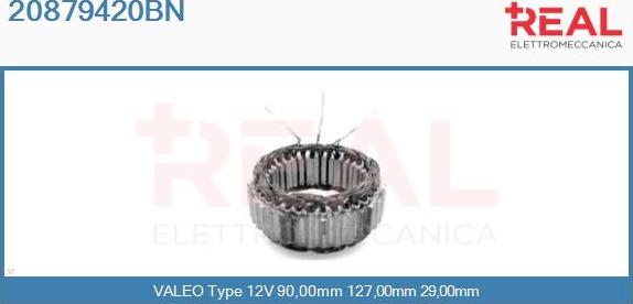 REAL 20879420BN - Stator, alternateur cwaw.fr