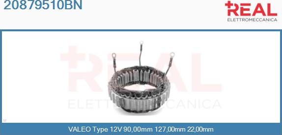 REAL 20879510BN - Stator, alternateur cwaw.fr