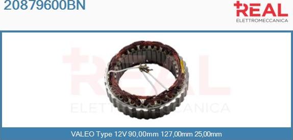 REAL 20879600BN - Stator, alternateur cwaw.fr