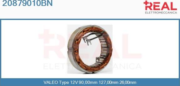 REAL 20879010BN - Stator, alternateur cwaw.fr