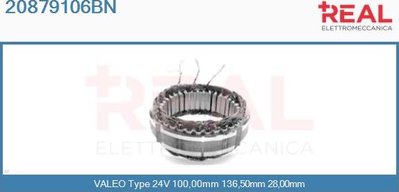 REAL 20879106BN - Stator, alternateur cwaw.fr