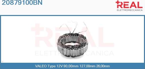 REAL 20879100BN - Stator, alternateur cwaw.fr