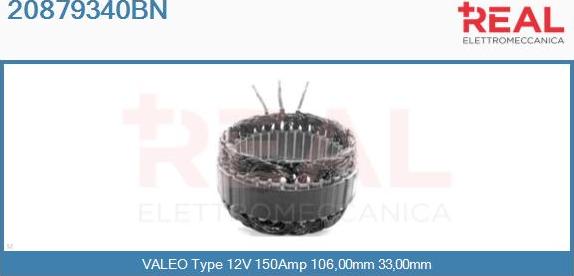 REAL 20879340BN - Stator, alternateur cwaw.fr