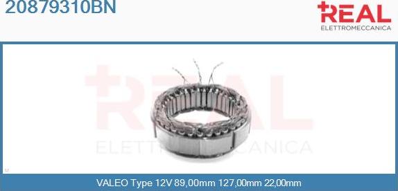 REAL 20879310BN - Stator, alternateur cwaw.fr