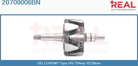 REAL 20709006BN - Rotor, alternateur cwaw.fr