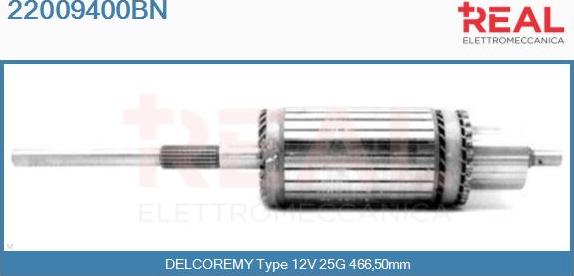 REAL 22009400BN - Induit, démarreur cwaw.fr