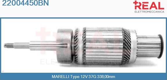 REAL 22004450BN - Induit, démarreur cwaw.fr