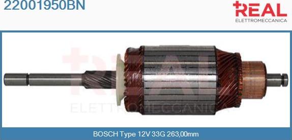 REAL 22001950BN - Induit, démarreur cwaw.fr