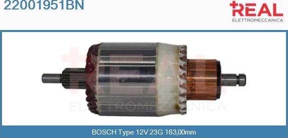 REAL 22001951BN - Induit, démarreur cwaw.fr