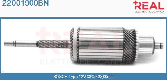 REAL 22001900BN - Induit, démarreur cwaw.fr