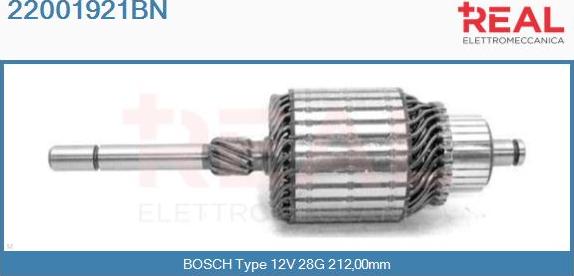 REAL 22001921BN - Induit, démarreur cwaw.fr