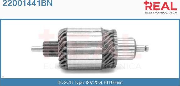 REAL 22001441BN - Induit, démarreur cwaw.fr