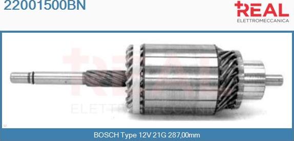 REAL 22001500BN - Induit, démarreur cwaw.fr