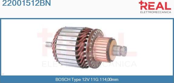 REAL 22001512BN - Induit, démarreur cwaw.fr