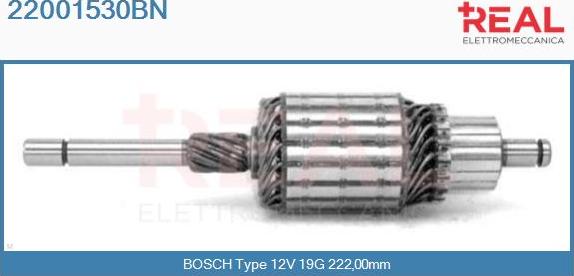 REAL 22001530BN - Induit, démarreur cwaw.fr