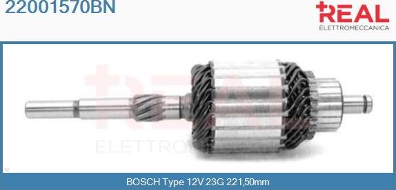 REAL 22001570BN - Induit, démarreur cwaw.fr