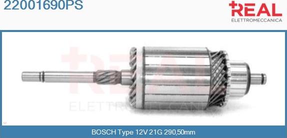 REAL 22001690PS - Induit, démarreur cwaw.fr