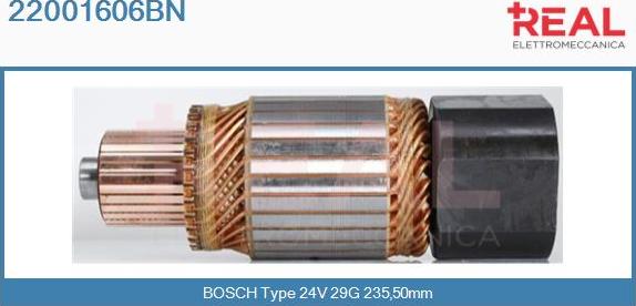 REAL 22001606BN - Induit, démarreur cwaw.fr