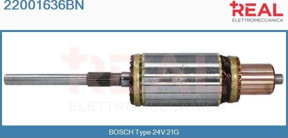 REAL 22001636BN - Induit, démarreur cwaw.fr