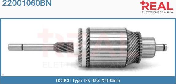 REAL 22001060BN - Induit, démarreur cwaw.fr