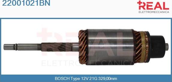 REAL 22001021BN - Induit, démarreur cwaw.fr