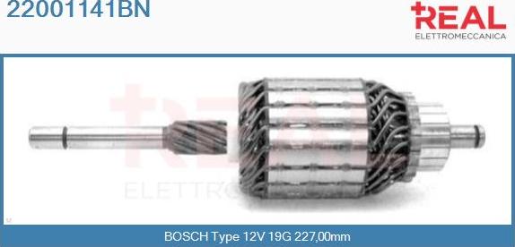 REAL 22001141BN - Induit, démarreur cwaw.fr