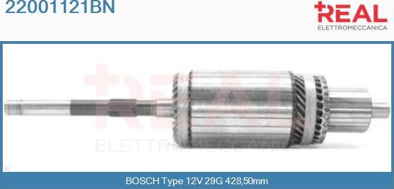 REAL 22001121BN - Induit, démarreur cwaw.fr