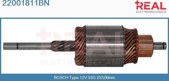 REAL 22001811BN - Induit, démarreur cwaw.fr