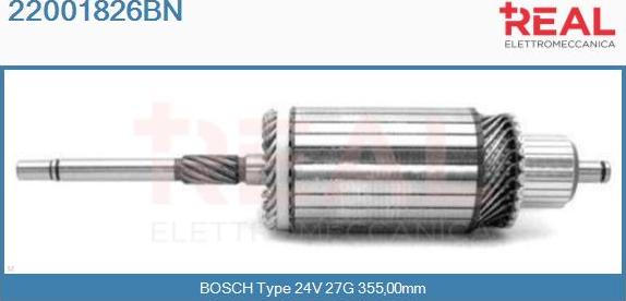 REAL 22001826BN - Induit, démarreur cwaw.fr