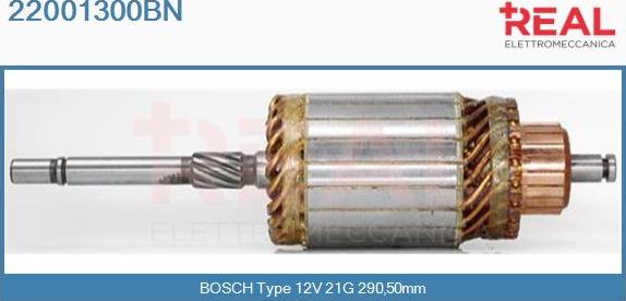 REAL 22001300BN - Induit, démarreur cwaw.fr