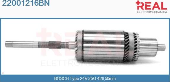 REAL 22001216BN - Induit, démarreur cwaw.fr