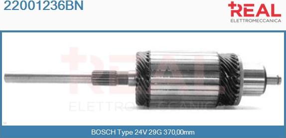 REAL 22001236BN - Induit, démarreur cwaw.fr