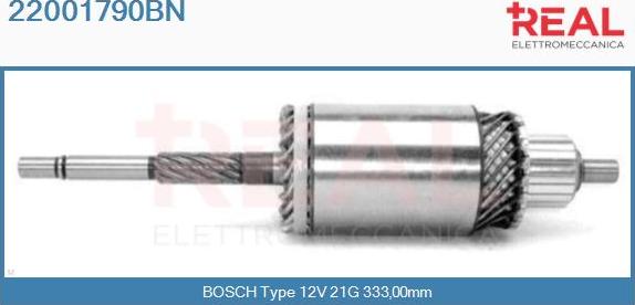 REAL 22001790BN - Induit, démarreur cwaw.fr