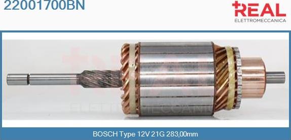 REAL 22001700BN - Induit, démarreur cwaw.fr