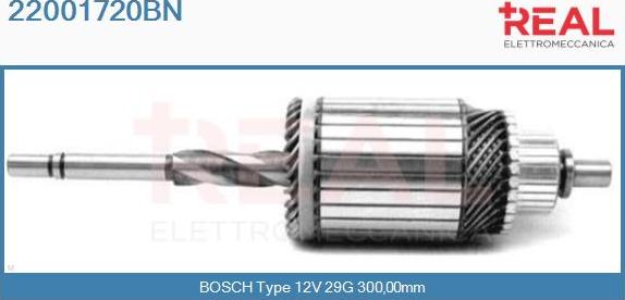 REAL 22001720BN - Induit, démarreur cwaw.fr