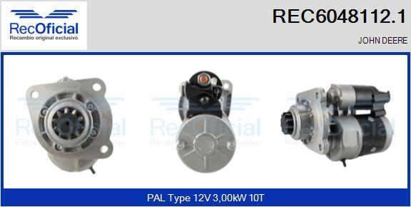 RECOFICIAL REC6048112.1 - Démarreur cwaw.fr