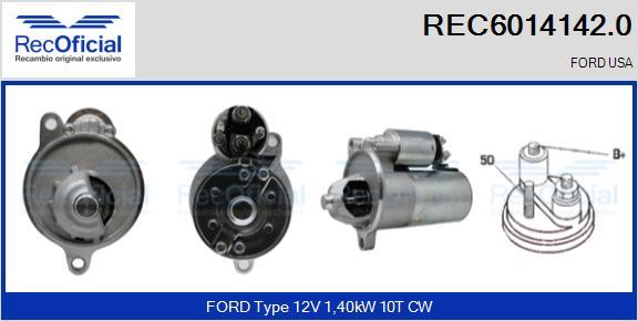 RECOFICIAL REC6014142.0 - Démarreur cwaw.fr