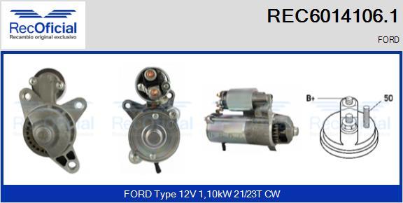 RECOFICIAL REC6014106.1 - Démarreur cwaw.fr