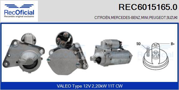 RECOFICIAL REC6015165.0 - Démarreur cwaw.fr