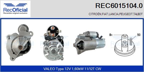 RECOFICIAL REC6015104.0 - Démarreur cwaw.fr