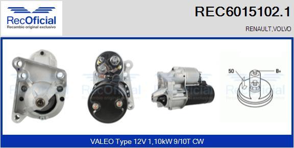 RECOFICIAL REC6015102.1 - Démarreur cwaw.fr