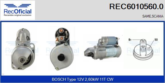 RECOFICIAL REC6010560.0 - Démarreur cwaw.fr