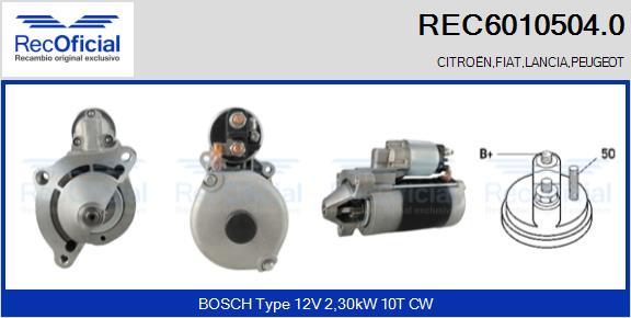 RECOFICIAL REC6010504.0 - Démarreur cwaw.fr