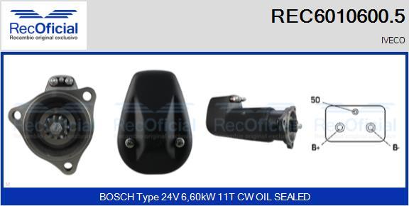 RECOFICIAL REC6010600.5 - Démarreur cwaw.fr