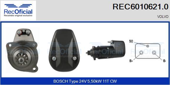 RECOFICIAL REC6010621.0 - Démarreur cwaw.fr