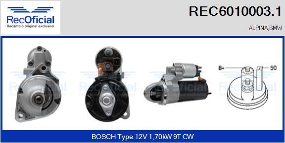 RECOFICIAL REC6010003.1 - Démarreur cwaw.fr