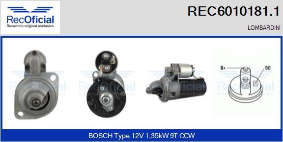 RECOFICIAL REC6010181.1 - Démarreur cwaw.fr